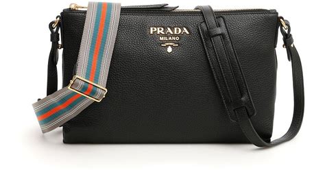 prada leather shoulder strap|Prada crossbody thick strap.